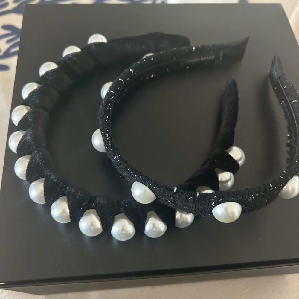 Bundle of 2 pearl headbands